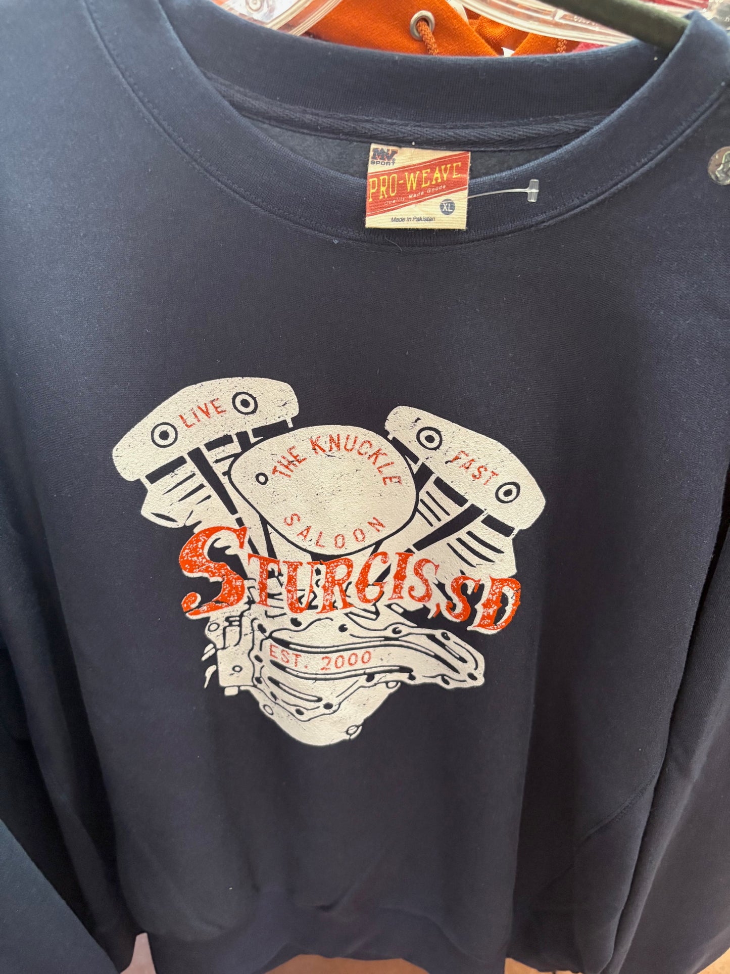 Proweave White Engine Sweater