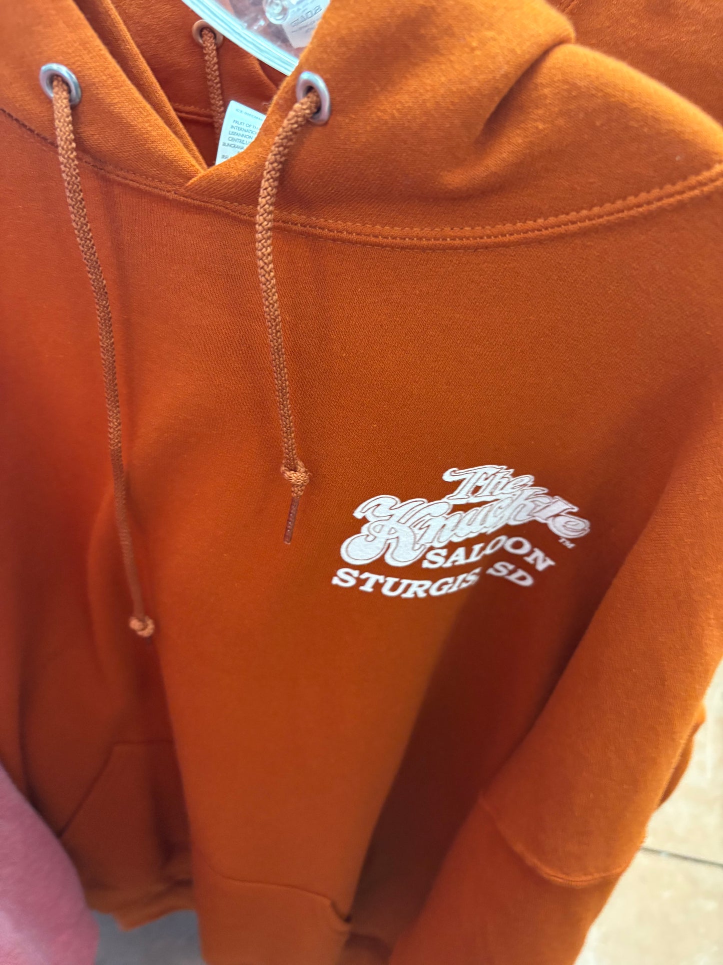 Knuckle Saloon Orange Hoodie