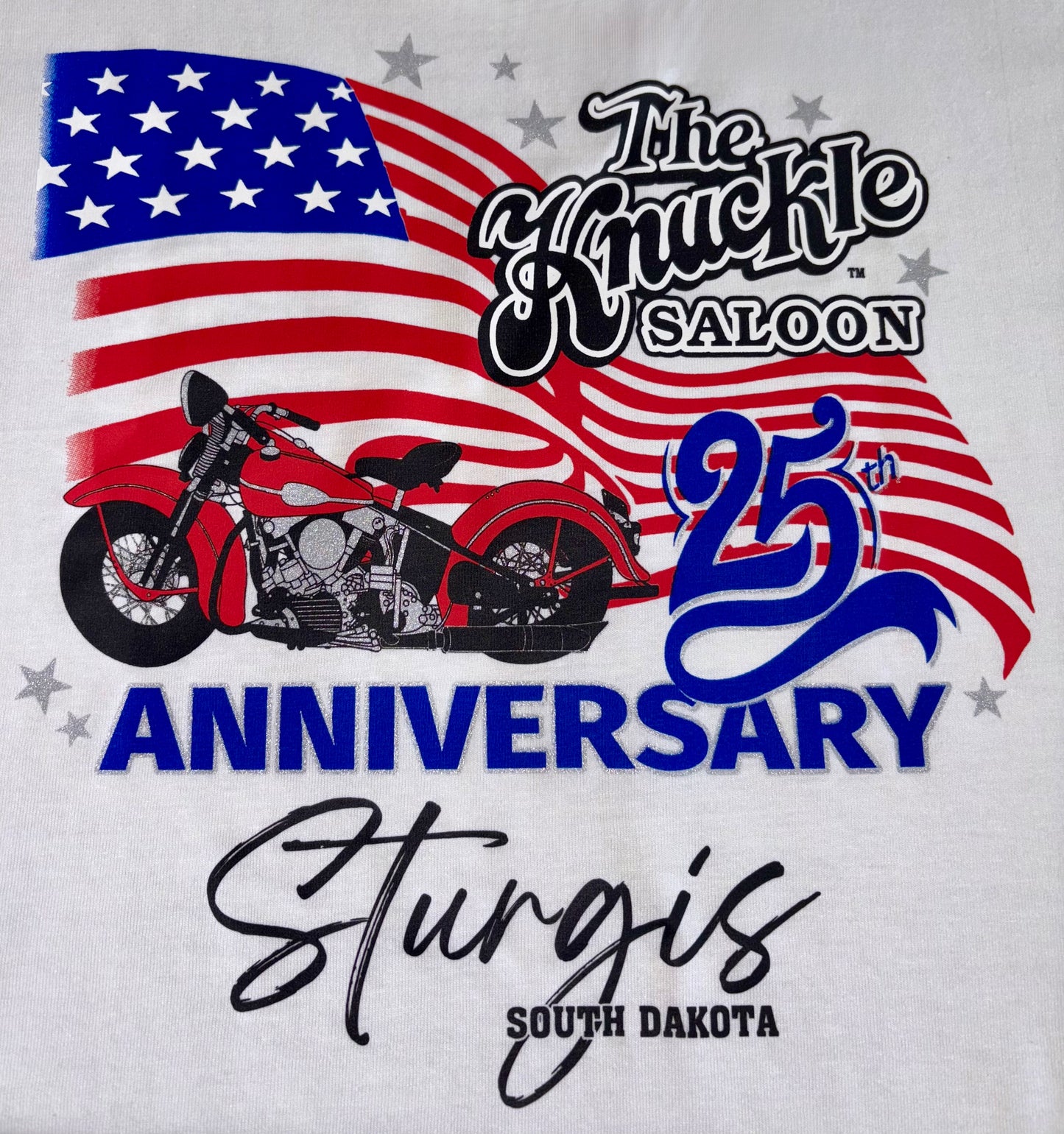25th Anniversary Knuckle Saloon T-Shirt