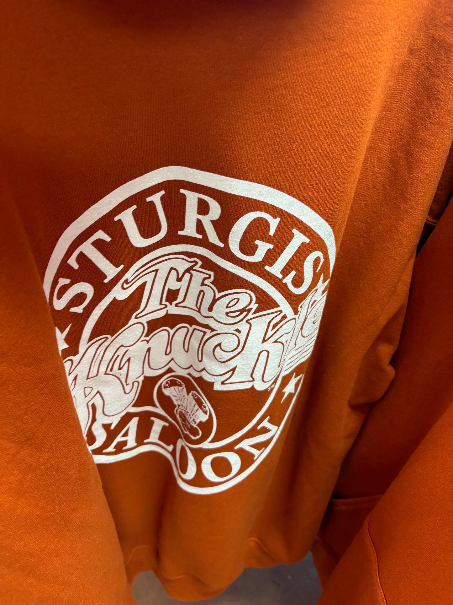 Knuckle Saloon Orange Hoodie