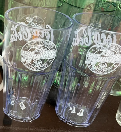 Knuckle Saloon Plastic Logo Tumbler