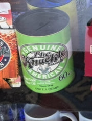 Knuckle Oil Can Piggy Bank