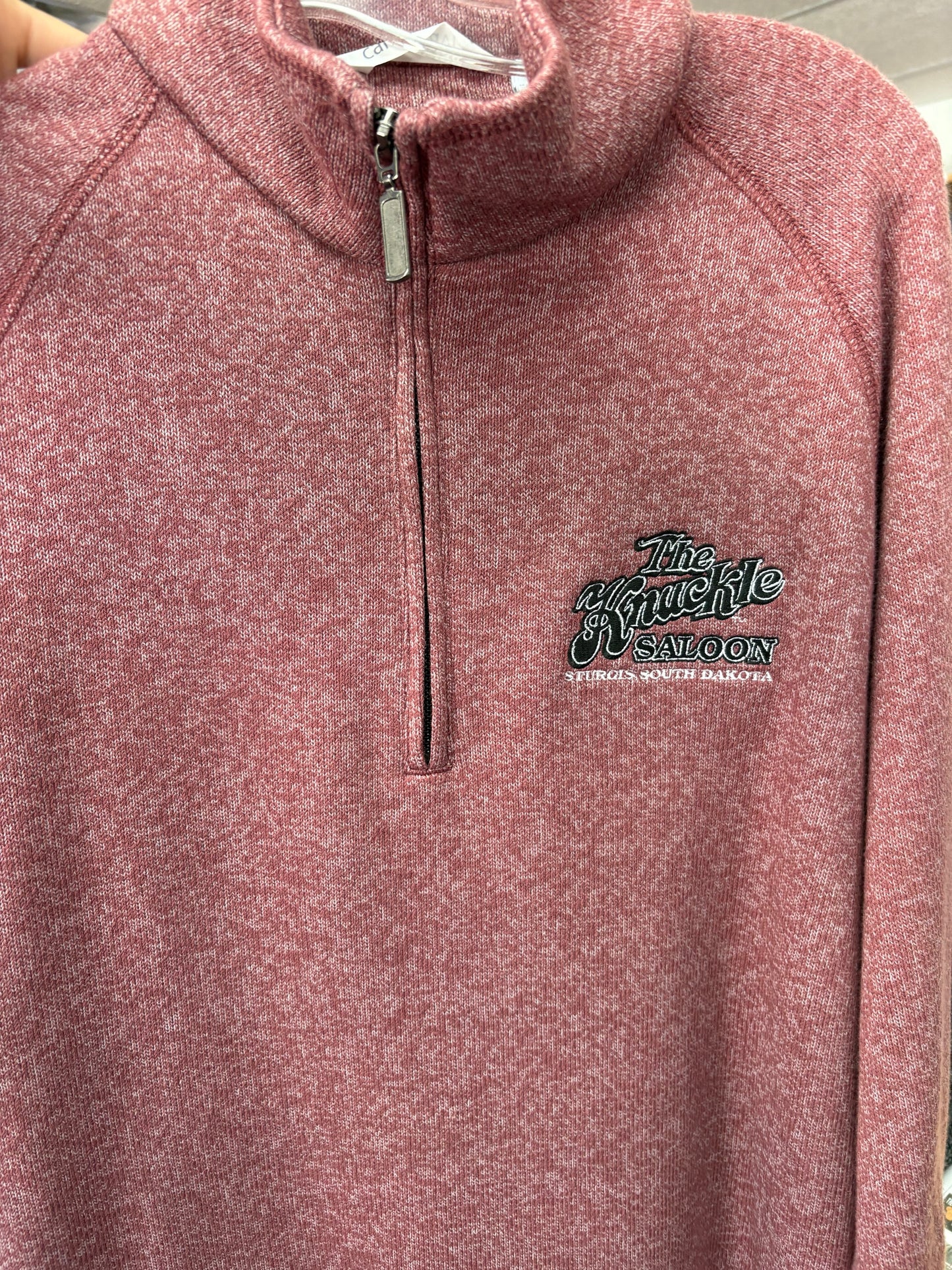 Knuckle Sweater Zip Neck