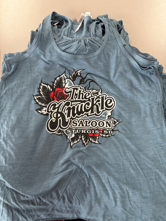 Women's Rose Tank Blue