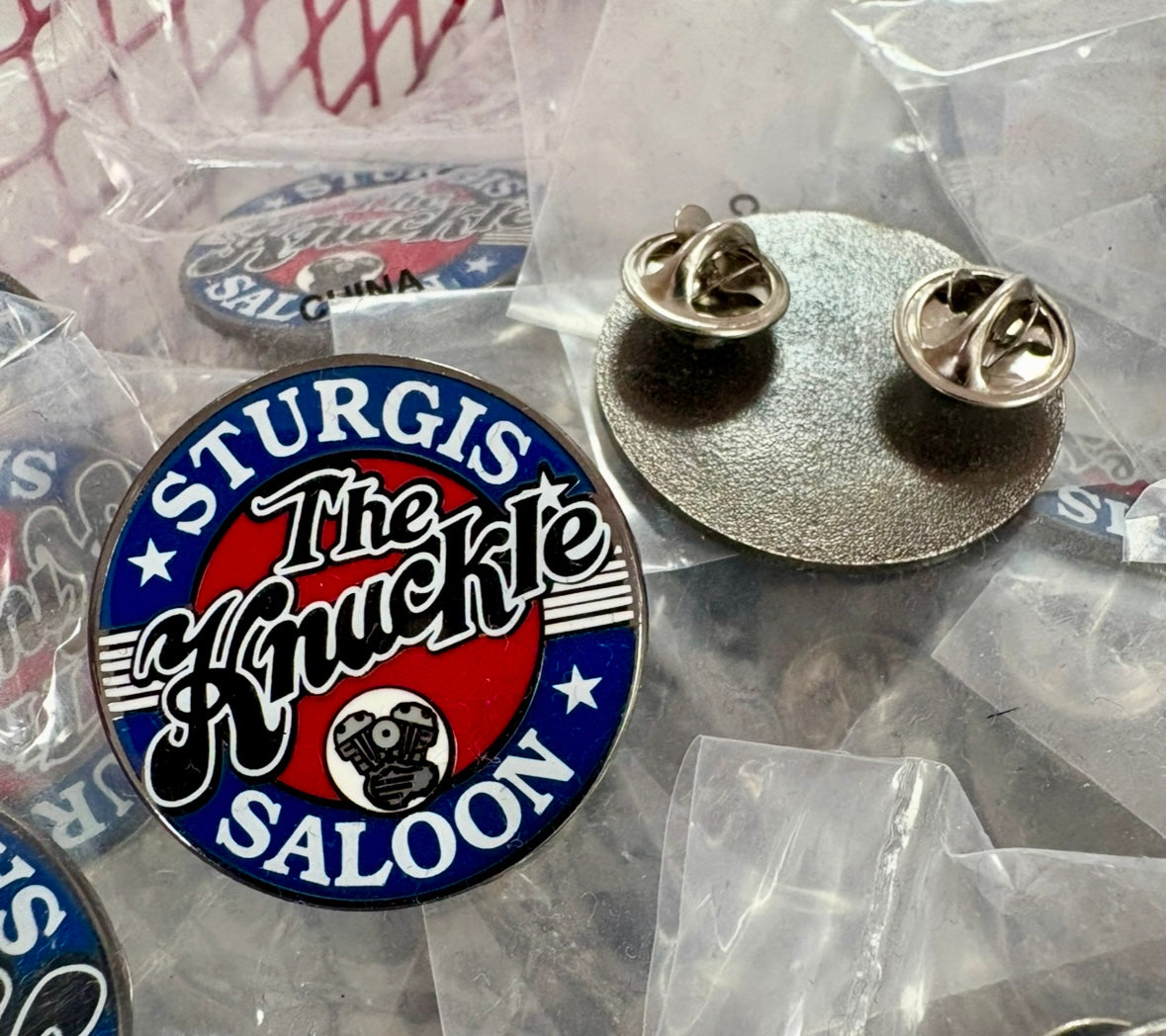 Knuckle Saloon Logo Pin